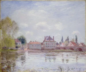 Le pont à Moret-sur-Loing, 1890